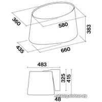 Кухонная вытяжка Falmec Mare E-ion 66 450 м3/ч (черный)