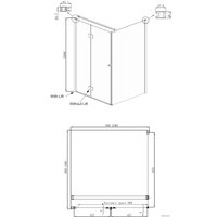Душевой уголок Ambassador Set 12011106L-PR2
