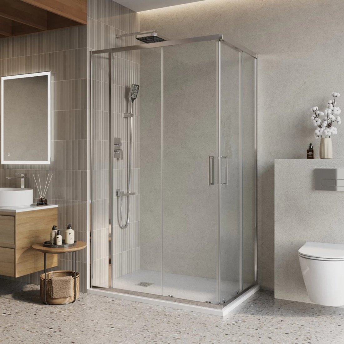 

Душевой уголок BelBagno LUCE-AH-21-105/80-C-Cr