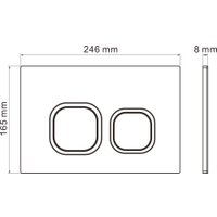 Унитаз подвесной Roxen Royal Matt в комплекте с инсталляцией StounFix Dual Fresh 6 в 1 968277 (кнопка: пастель бежевый)