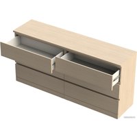 Комод Mio Tesoro Варма 6Д (шпон дуб, беленый)