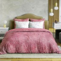 1.5-спальный комплект постельного белья Ночь Нежна Грань 1.5сп 50x70 500141-1+500142-1 (брусничный)