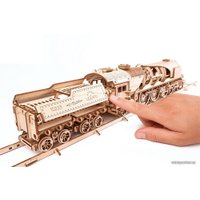 3Д-пазл Ugears Локомотив c тендером V-Экспресс