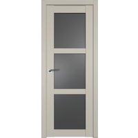 Межкомнатная дверь ProfilDoors 2.13U L 80x200 (шеллгрей, стекло графит)