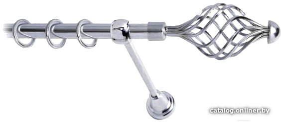

Карниз для штор Lm Decor Вираж (хром, гладкая, 1.8м 25мм, 1 ряд)