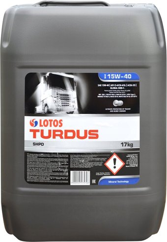 Моторное масло Lotos Turdus SHPD SAE 15W40 17кг