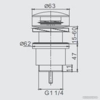 Донный клапан Tim BAR0502B
