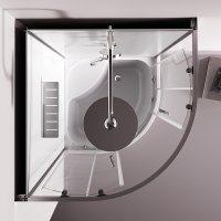 Душевая кабина AM.PM Above 90x90 W9XC-401A-9090MT (хром матовый/прозрачное стекло)