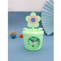 Настольные часы ILikeGift Flower in a pot 100P-106-01 (зеленый)