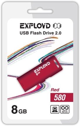 

USB Flash Exployd 580 8GB (красный)