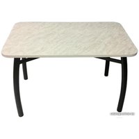 Кухонный стол Solt 100x60 (мрамор белый/ноги усиленные шелби-дуо черные)