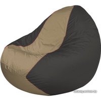 Кресло-мешок Flagman Classic К2.1-220 (серый темный/бежевый темный)