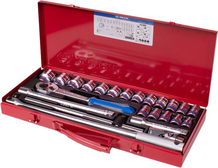 

Универсальный набор инструментов King Tony 4324MR (24 предмета)