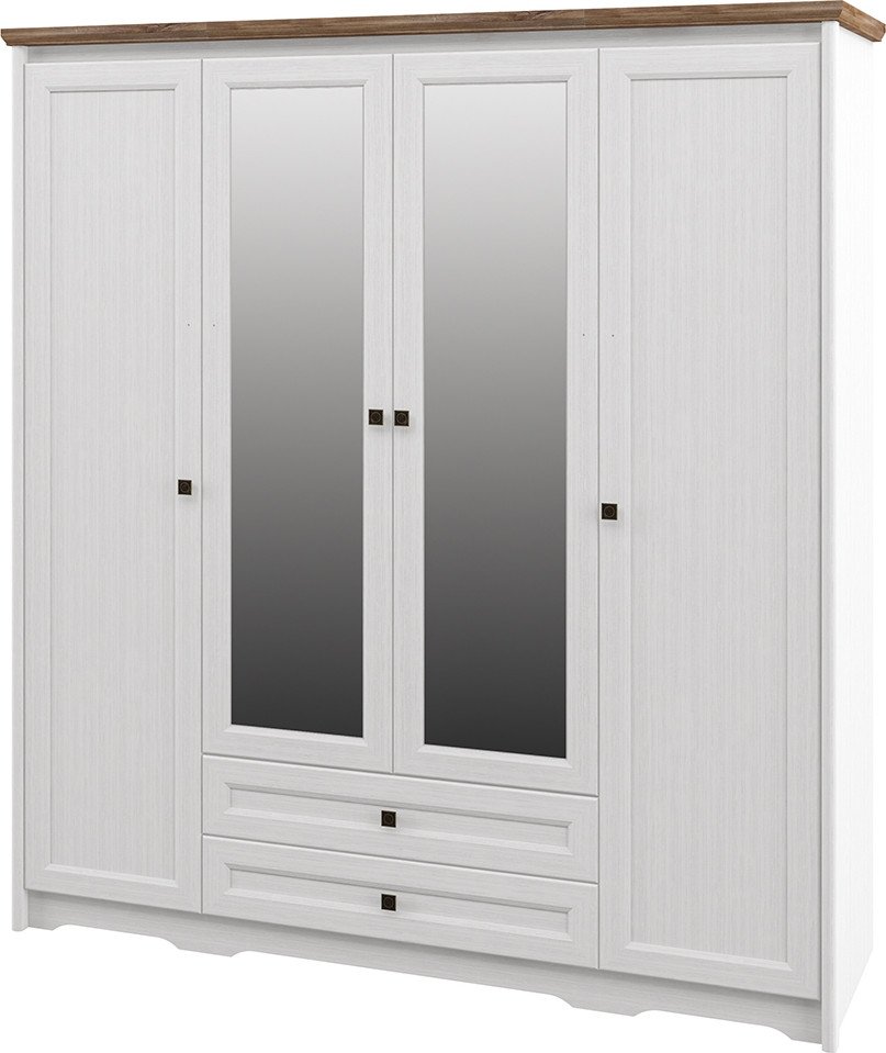 

Шкаф распашной Elva Вилла NEM07HP-2D2Z2S-2040/630/2200 (04) (белый/дуб стирлинг)