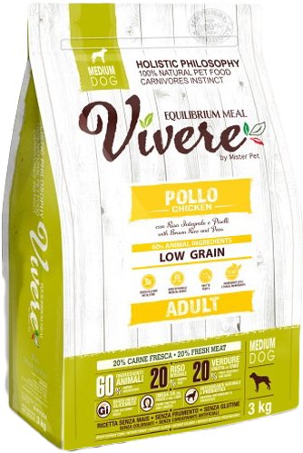 

Сухой корм для собак Vivere Medium Adult Chicken 3 кг