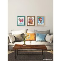 Алмазная мозаика  Белоснежка Снеговик в шапочке 642-ST-S