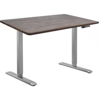 Стол для работы стоя ErgoSmart Wooden Manual DESKFIT DF100 1300х750х27 мм (прямой край, дуб галифакс/серый)