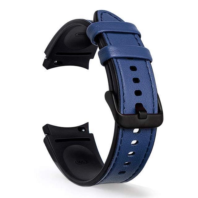 

Ремешок Rumi Comfort гибридный для Samsung Galaxy Watch4/5/6 (20 мм, синий)