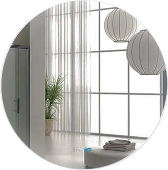Пекам Зеркало Ring Fly 90x90 RingFly-90x90spcl (с подсветкой, с сенсором, подогревом, часами)