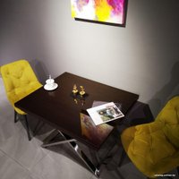 Стол-трансформер Levmar Cross GWE (венге глянец/нержавеющая сталь)