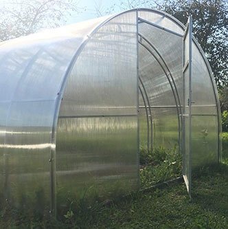 Завод теплиц Гарант Фермер-3,3 Тандем 8 м (4 мм поликарбонат)