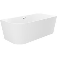 Ванна Wellsee Excellence Pro 170x75 28761103R (пристенная ванна (правая) белый глянец, экран, ножки, сифон-автомат матовый черный)