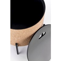 Журнальный столик Halmar Sasha 38x43 (натуральный/черный)