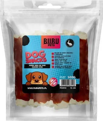 Лакомство для собак Bubu Pets Мясо кролика на толстых сыромятных палочках PS0051 (500 г)