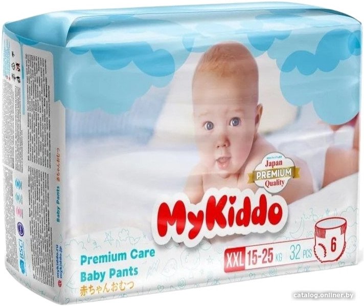 Трусики-подгузники MyKiddo Premium XXL 15-25 кг (32 шт)
