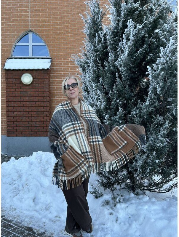 

Палантин Klippan-Saule Гавана с карманами 70х200 (р-р 42-48)