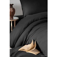 Евро комплект постельного белья Arya Natural Stone Washed 8680943228192 (черный)