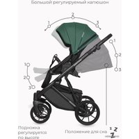 Универсальная коляска Riko Basic Montana Ecco (2 в 1, 13/зеленый)