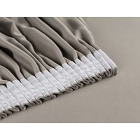 Комплект штор Mio Tesoro Блэкаут 150x250 + Гардина лен 400x250 (серый/белый)