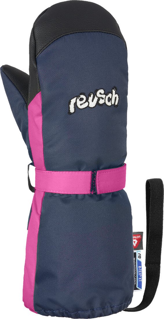 

Горнолыжные варежки Reusch Happy mitten 4985520 4466 (р-р 4, dress blue/pink glo)