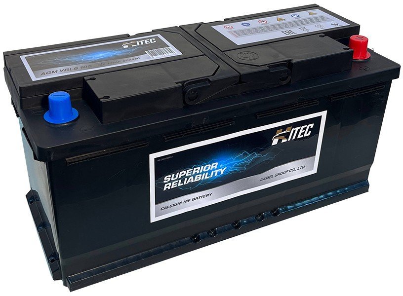 

Автомобильный аккумулятор Hitec AGM VRL6 (105 А·ч)