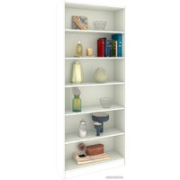 Стеллаж Кортекс-мебель Бинго км.02567 80x202 (белый)