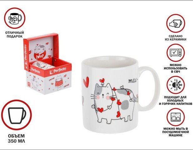 Кружка Perfecto Linea Cats-4 30-062604