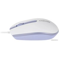 Мышь Canyon M-10 (белый/сиреневый)