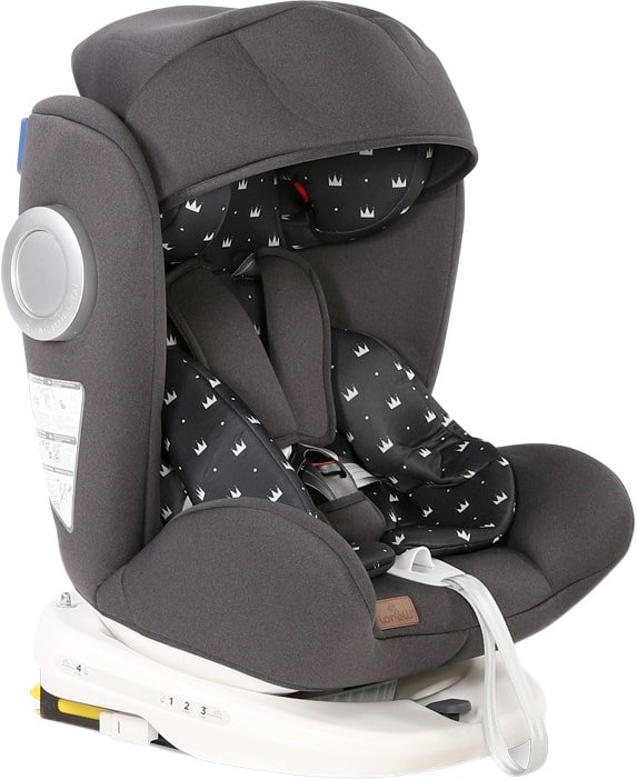

Детское автокресло Lorelli Lusso SPS Isofix 2020 (black crowns)