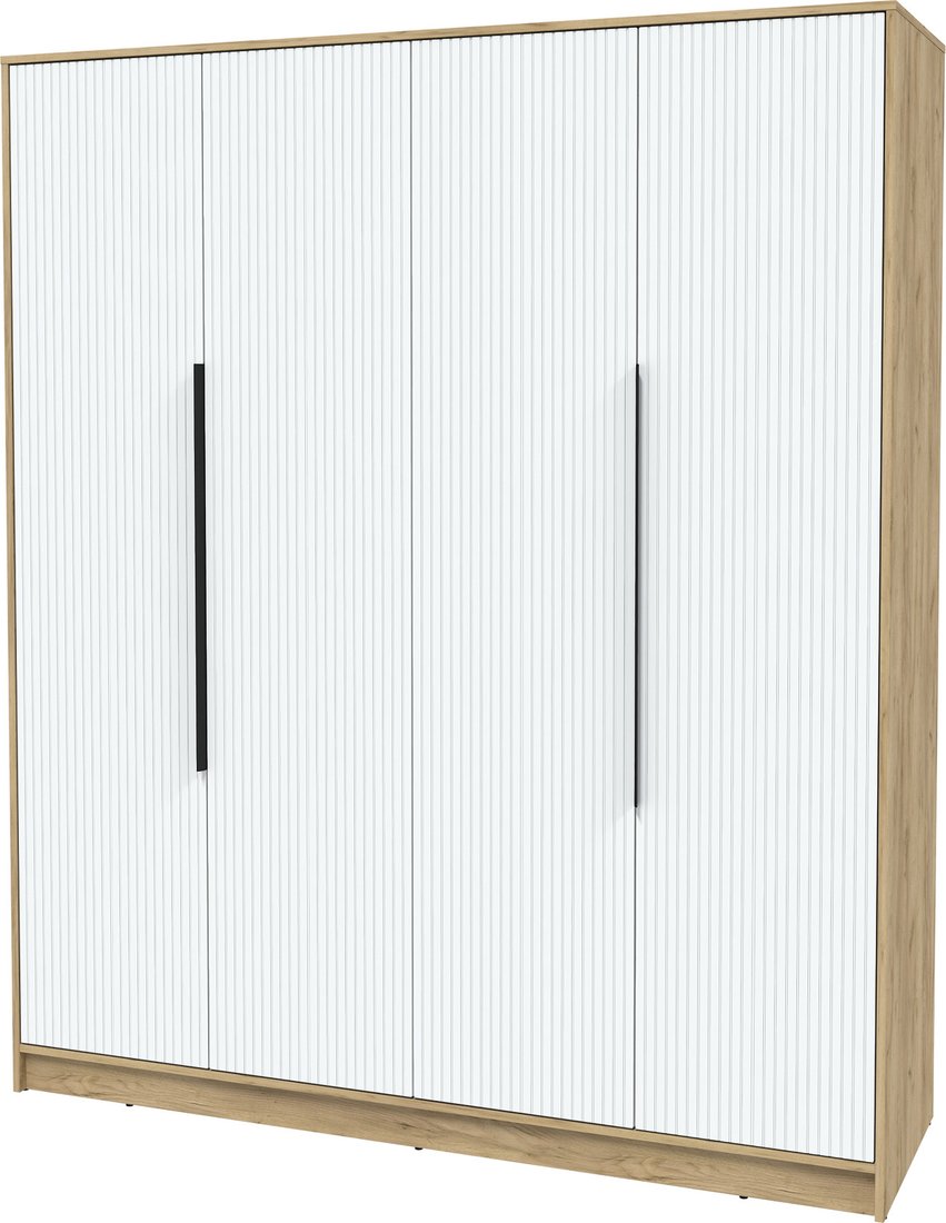 

Шкаф распашной Интерлиния Концепт Лайн КТ-Ш4 (дуб золотой/белый)