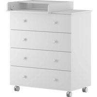 Детский комод Incanto Nova 800/4 с органайзером (белый)