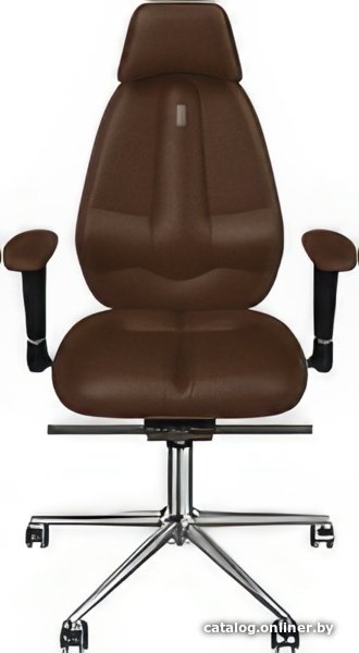 Офисное кресло Kulik System Classic Maxi (азур, шоколад с подголовником)