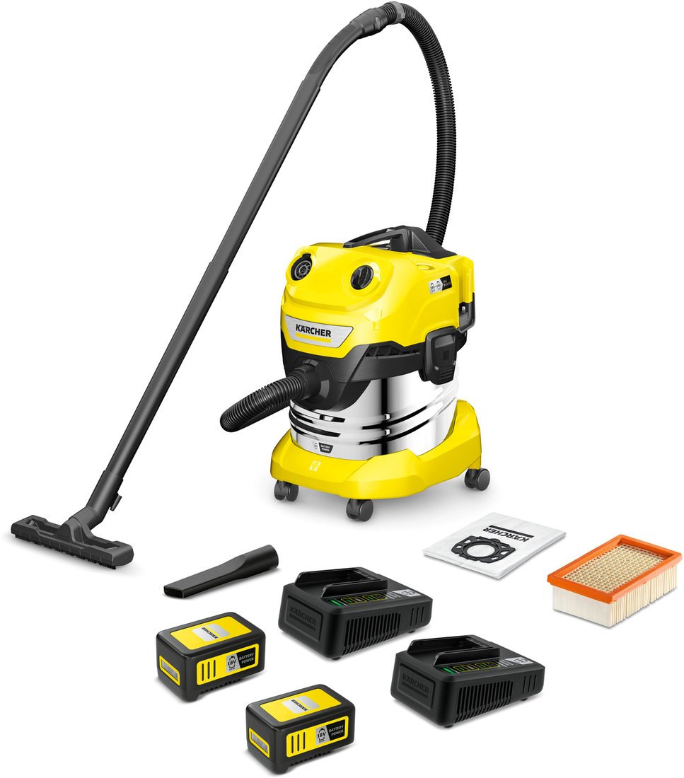 

Пылесос Karcher WD 4-18 S Dual Battery Set 1.628-626.0