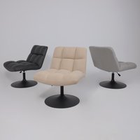 Интерьерное кресло AksHome Grande (экокожа, винтажный черный WATUSI 16/черный)