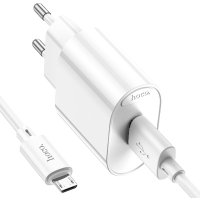 Сетевое зарядное Hoco C109A microUSB (белый)
