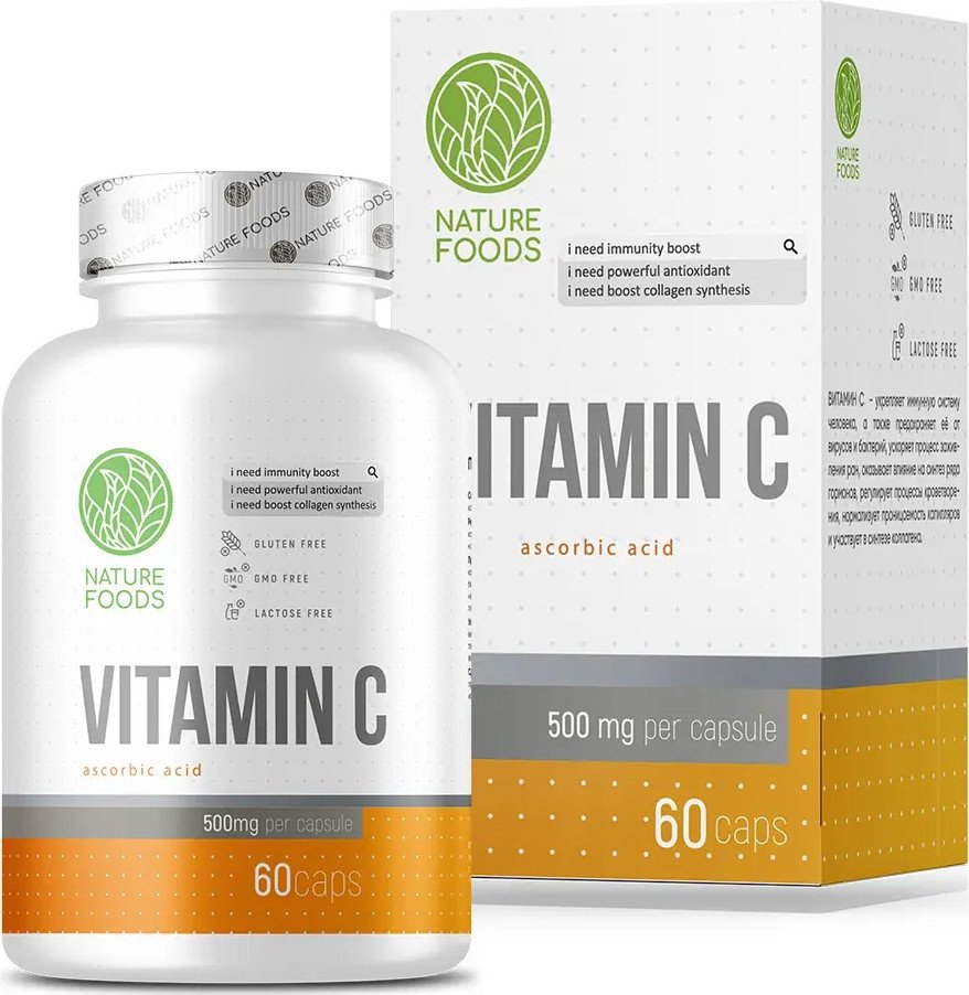 Витамин Nature Foods Vitamin C (60 капсул)