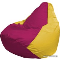 Кресло-мешок Flagman Груша Макси Г2.1-386 (желтый/фуксия)