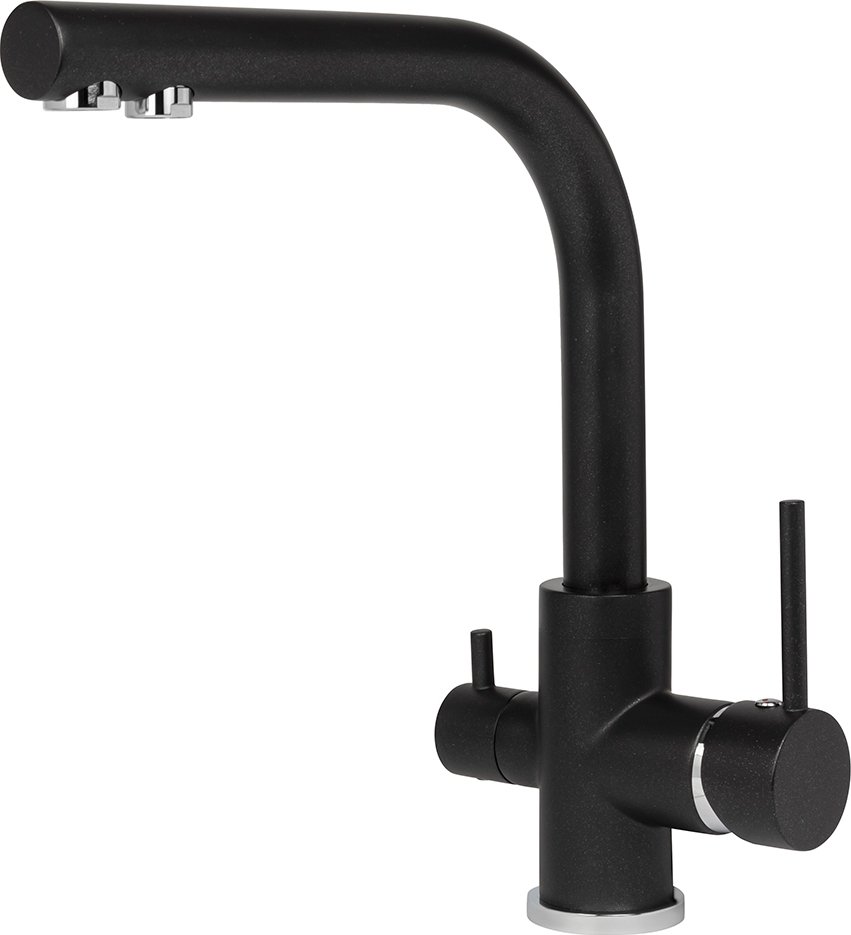 

Смеситель ZorG Akvaduo Premium Brass black metallic