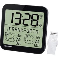Настенные часы Bresser MyTime Meteotime LCD (черный)