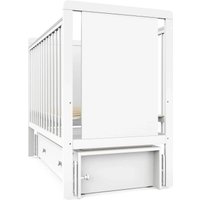 Классическая детская кроватка Indigo Classic маятник, ящик (белая аляска)